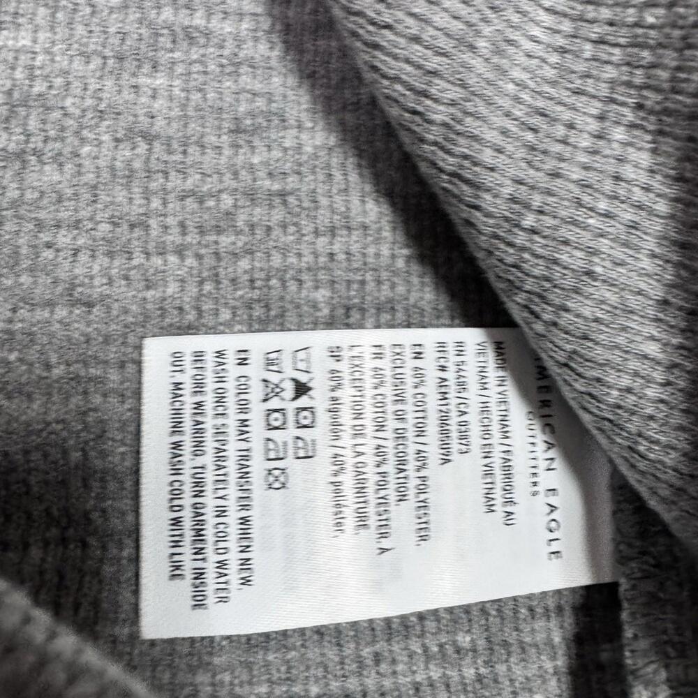 American Eagle Outfitters Hoodie Gray Lightweight Long Sleeve Men’s Medium NWT - Picture 12 of 12